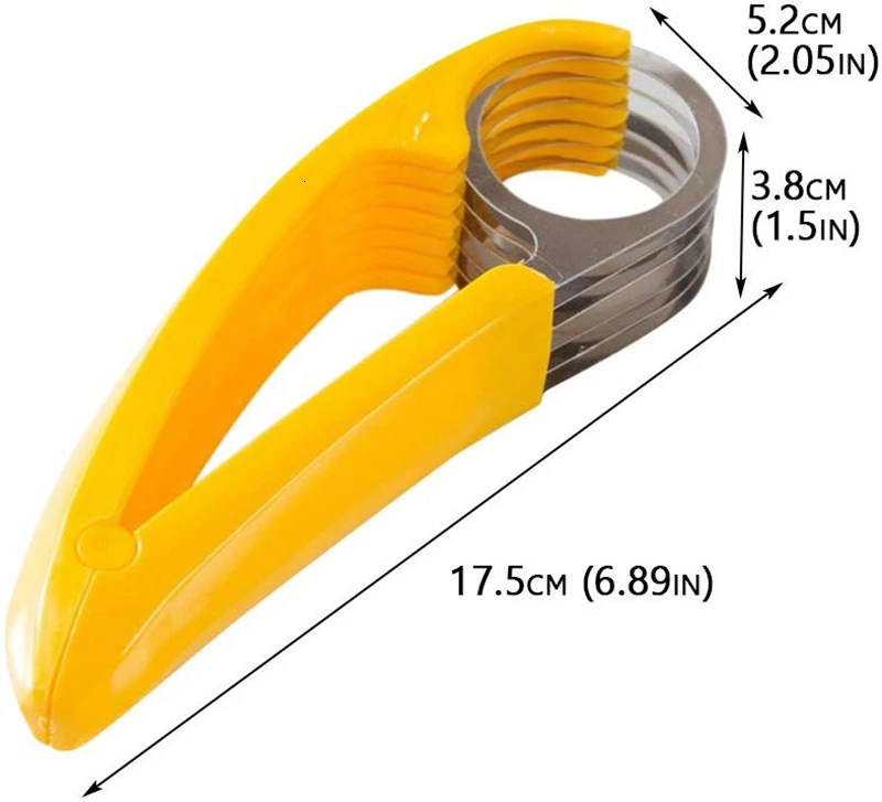 MESNUG из нержавеющей стали слайсер для бананов портативный измельчитель резак