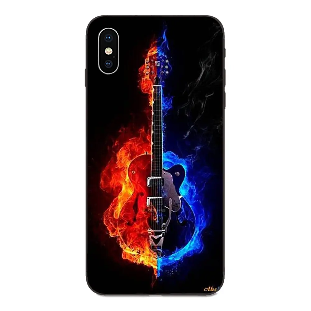 Милые аксессуары для телефонов Чехол гитара Музыка Galaxy C5 C7 J1 J2 J3 J330 J5 J6 J7 J730 M20 M30 Ace