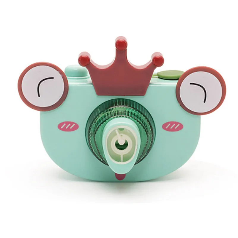 

Kids Electric Bubble Machine With Camera Design Light Music Simulation Camera Bubble Machine Educational Toys Kids Gift