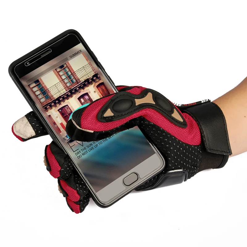 Профессиональные мотоциклетные сенсорные перчатки с пальцами для занятий