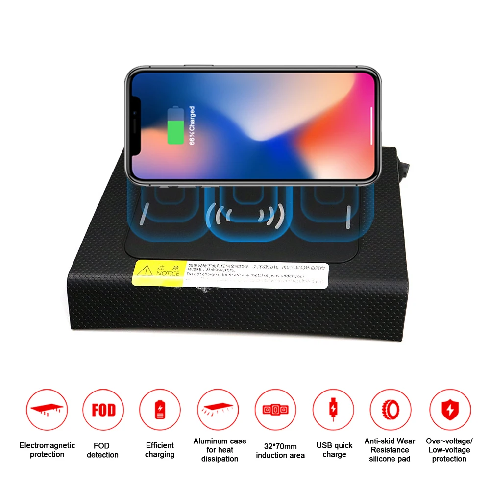 

Aotsr QI Wireless Car Charger For BYD Song SUV 2016-2018 Intelligent Infrared Fast Wireless Sensitive Charging Phone Holder