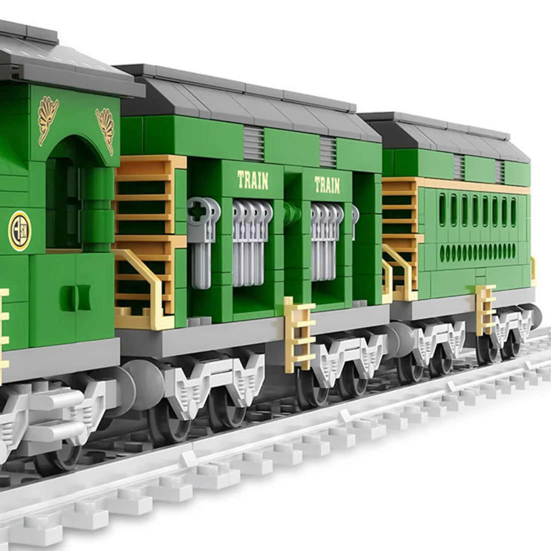 

666Pcs MOC Old Train Bricks DIY Small Particle Building Block Model Stem Toys For Children Adult Gift