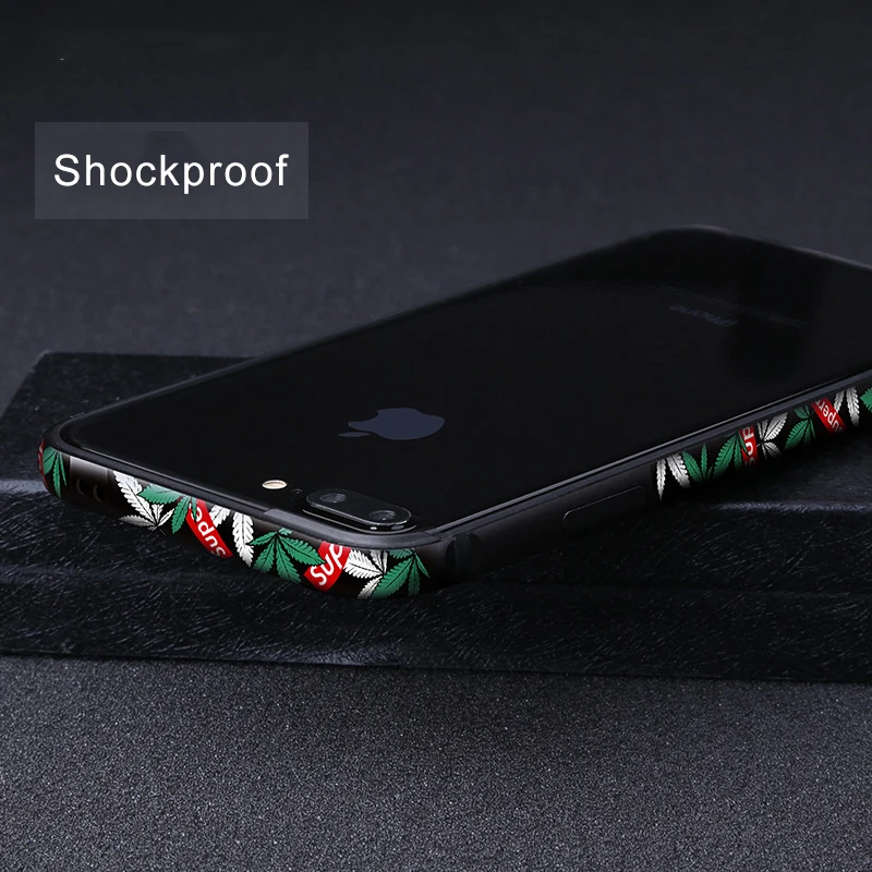 Силиконовые алюминиевые чехлы бампер для iPhone 7 8 SE 2020 чехол мультяшная