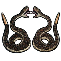 animal snake embroidered patch cosmic for clothing iron sewing applique shoes bags stickers badge diy patch for jeans jackets