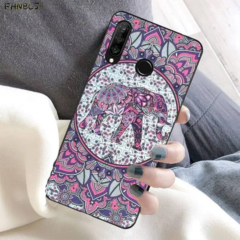 FHNBLJ Мандала модный принт Мягкий Силиконовый ТПУ чехол для телефона Huawei Honor 8x9 10 20 V