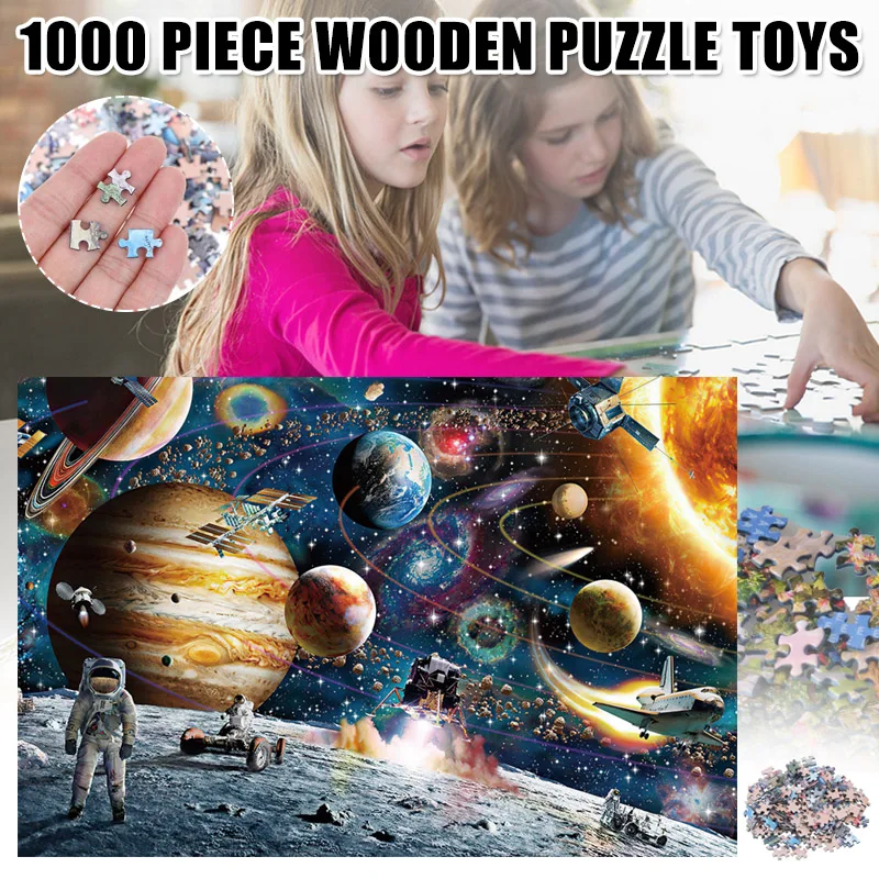 

Jigsaw Puzzles 1000 Pieces Paper Assembling Picture Landscape Puzzles Toys for Adults Childrens Games Educational Toy LBV
