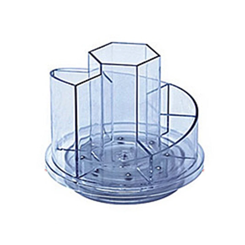 

Acrylic 360 Degree Rotating Pen Holder Spinning Desktop Organizer Home School Office Storage Box for Desk Dressing Table