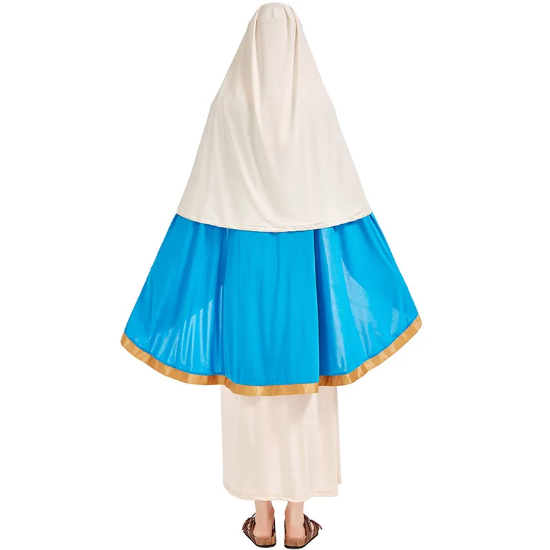 

Medieval The Virgin Mary Cosplay Costume Renaissance Greek Goddess Princess Queen Dress Costumes Party