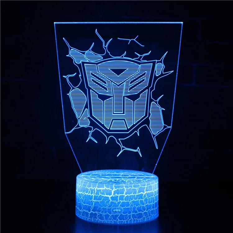 Ночники светодиодные новинка 3D лампа милая игрушка подарок 7 цветов абстрактная