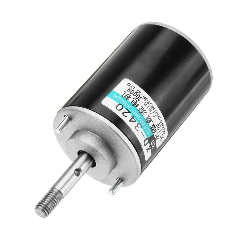 DC 12V 3000 об/мин или 24V 7000 об/мин высокоскоростной DC 30W Marshmallow высокоскоростной миниатюрный DC маленький мотор