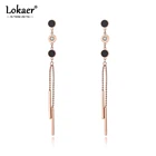 3 шт., женские серьги из нержавеющей стали с кристаллами