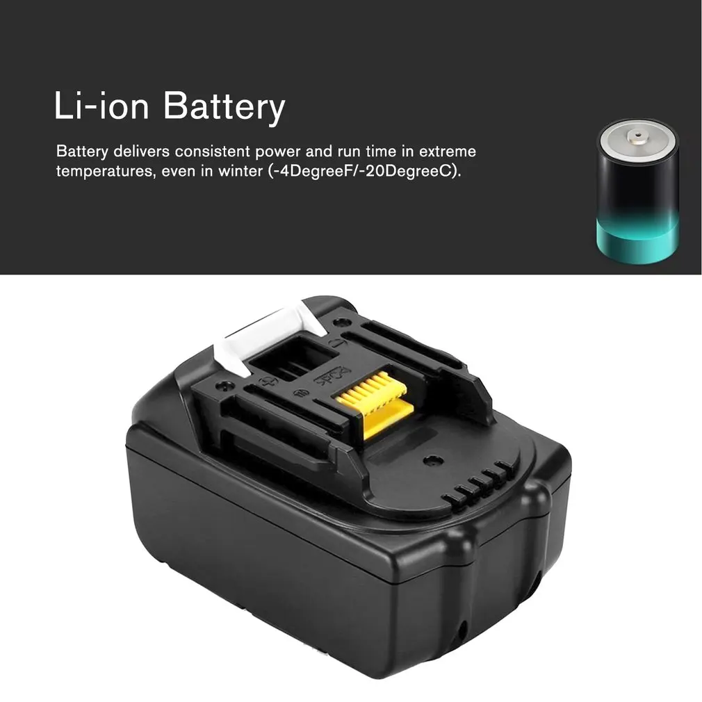 18V 6000mAh литий-ионный сменный аккумулятор, литиионый аккумулятор, замена пакета для Makita BL1830 BL1840 BL1850 BL1860