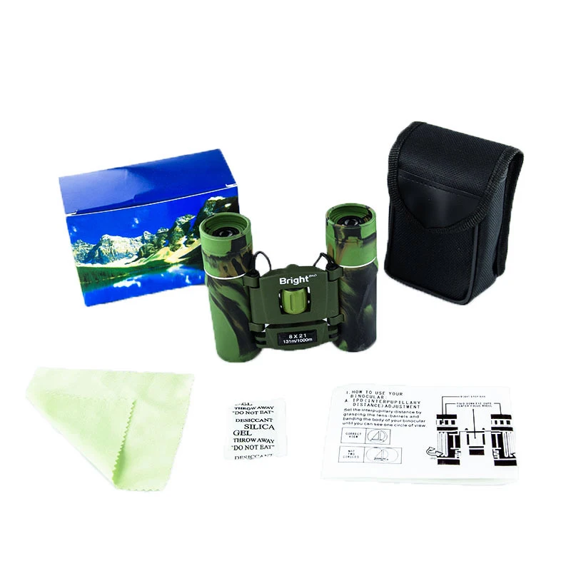 Портативный мини-телескоп 8x21 складной бинокулярный удобный для переноски