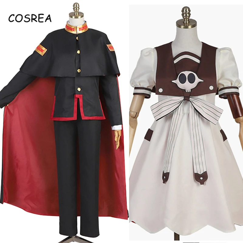 

Anime Toilet-Bound Hanako-kun Cosplay Costume Nene Yashiro Fancy Dress Skirt Jibaku Shounen Hanako kun Yugi Suit Wigs Disfraz