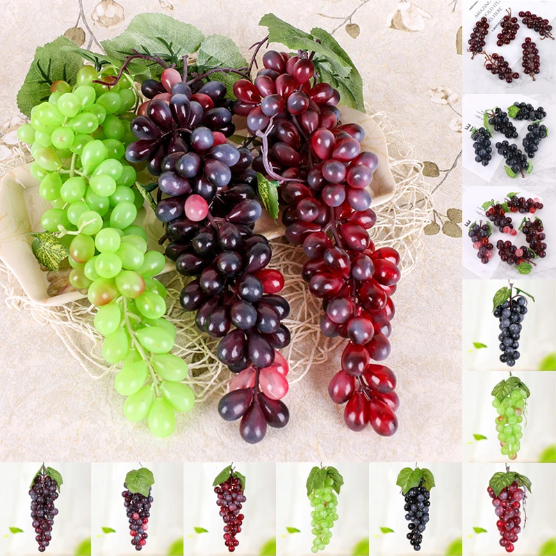 1/5 шт. моделирование черные красные зеленые фиолетовый виноград навесные