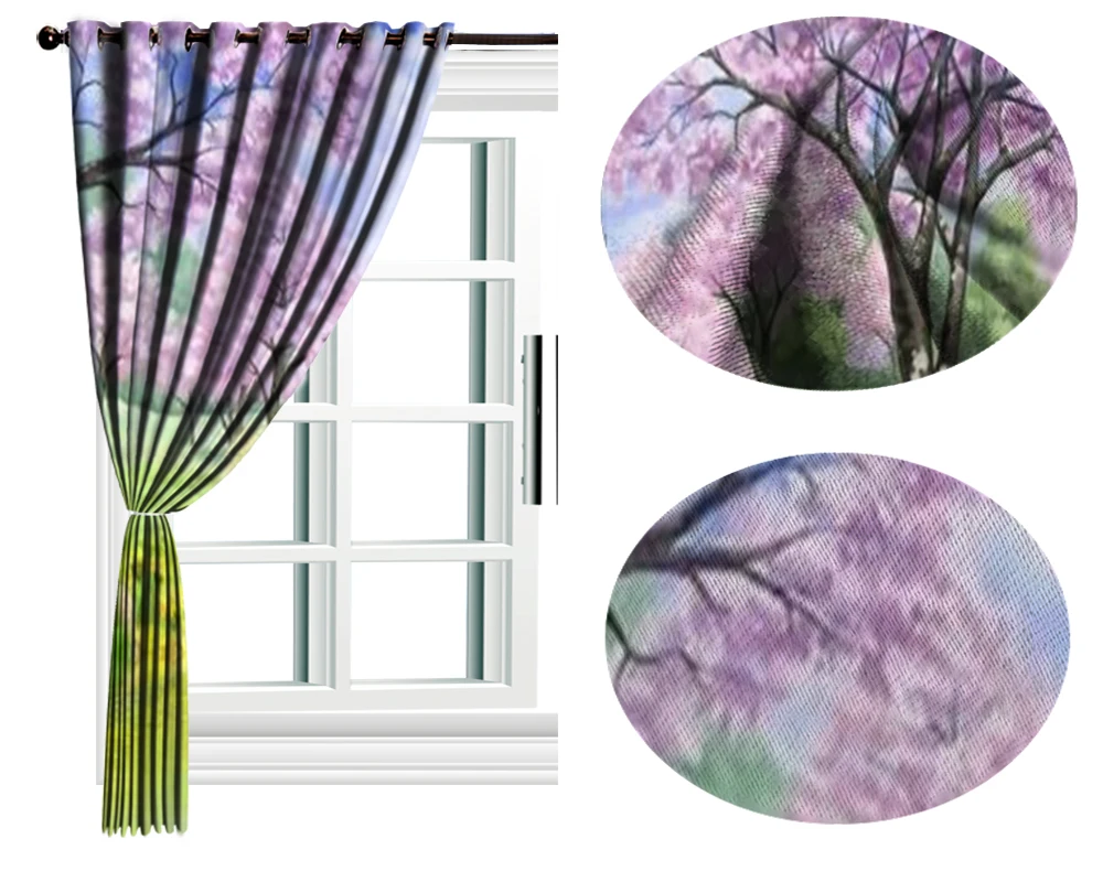 3d современные занавески шторы для животных с цветами цветущий Единорог животные