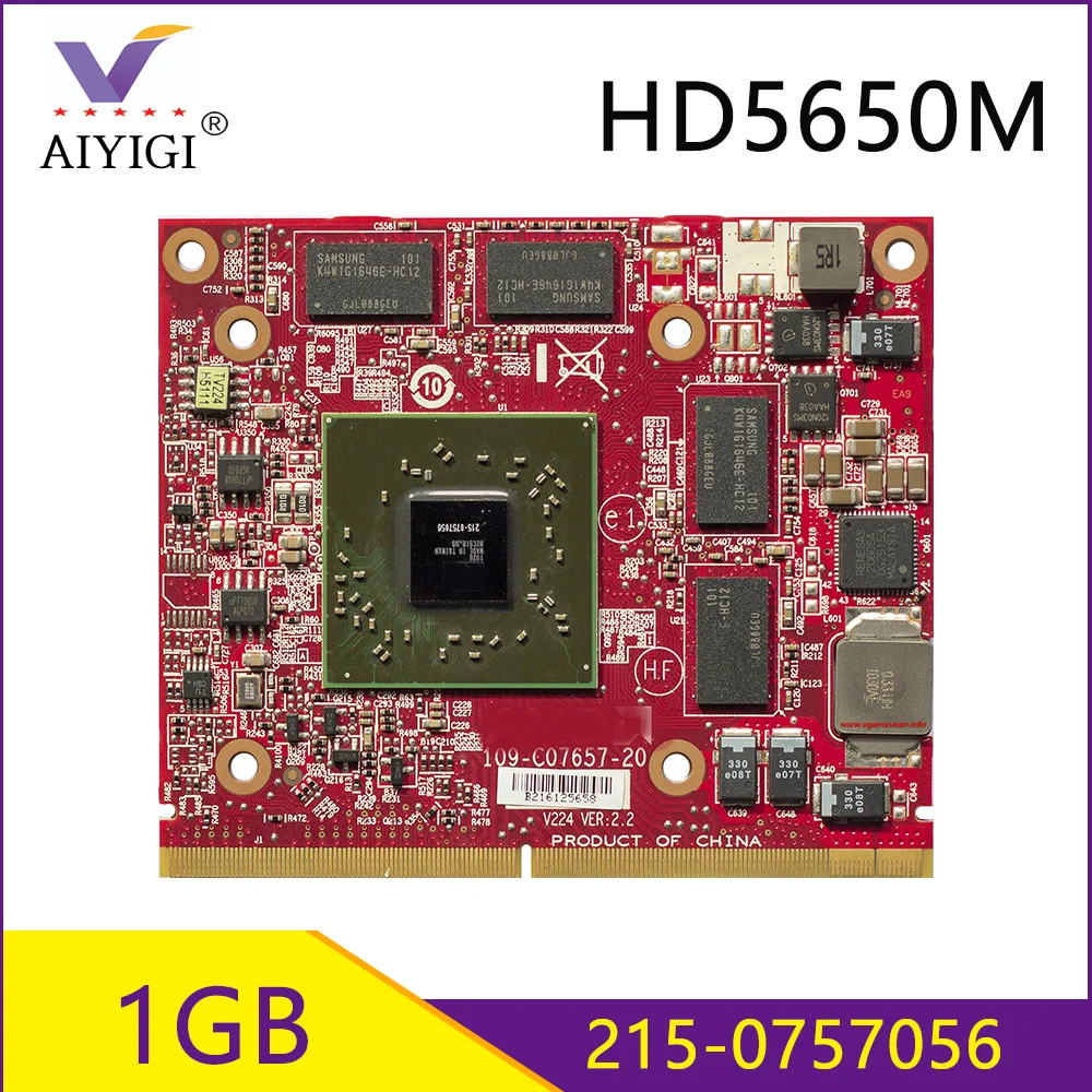 Видеокарта Radeon HD5650 HD5650M 215-0757056 GDDR3 1 ГБ с X-кронштейном для HP TouchSmart 610 100% ТЕСТ ОК -