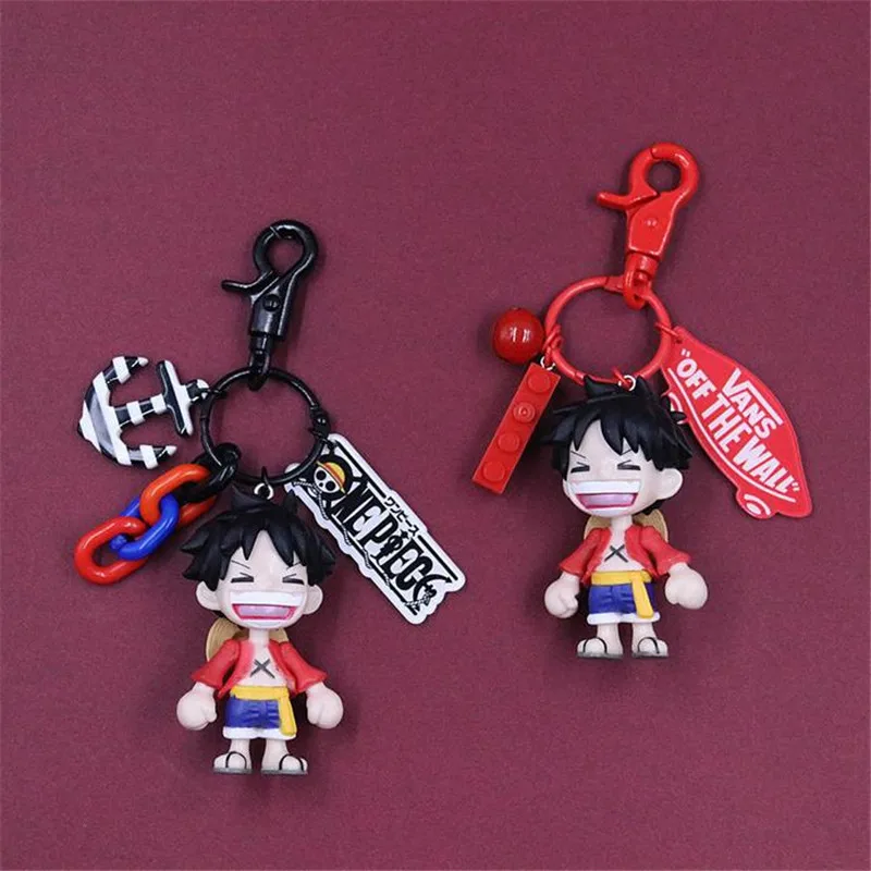 Аниме ONE PIECE Monkey D. Luffy кукла из смолы Косплей Черный Красный брелок аксессуары