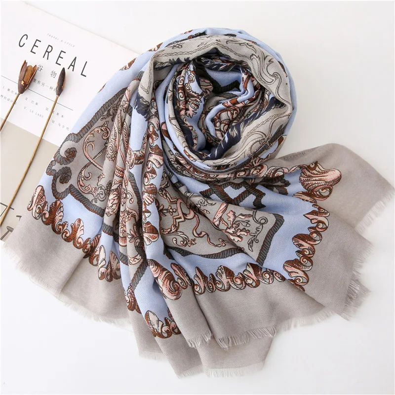 Women Newest Vintage Pattern Cotton Scarf 10pcs/lot
