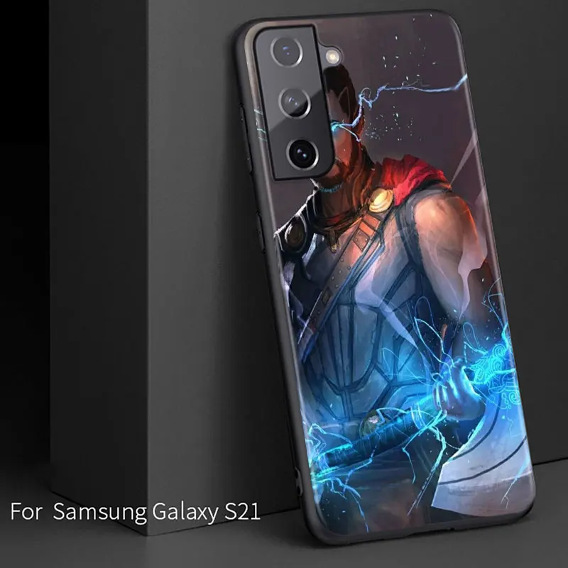 С принтами &quotMarvel&quot &quotМстители&quot &quotсупергерой&quot Thor для Samsung Galaxy S21 S20FE S10 S10e S9 S8 S7