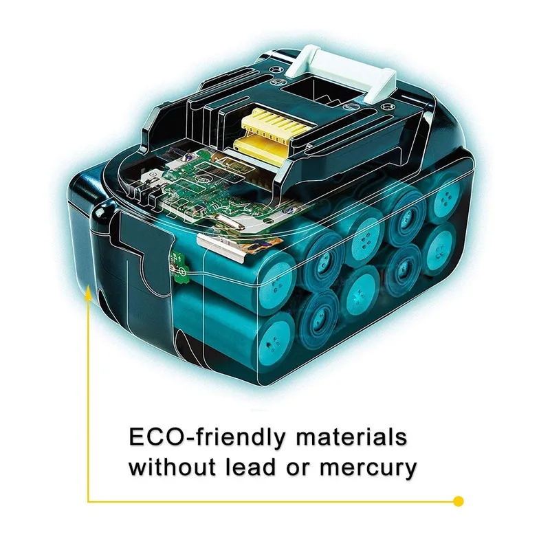 

New 18V 6000 mAh Lithium Battery Rechargeable Replacement For Makita Battery BL1830 Electric Drill Battery
