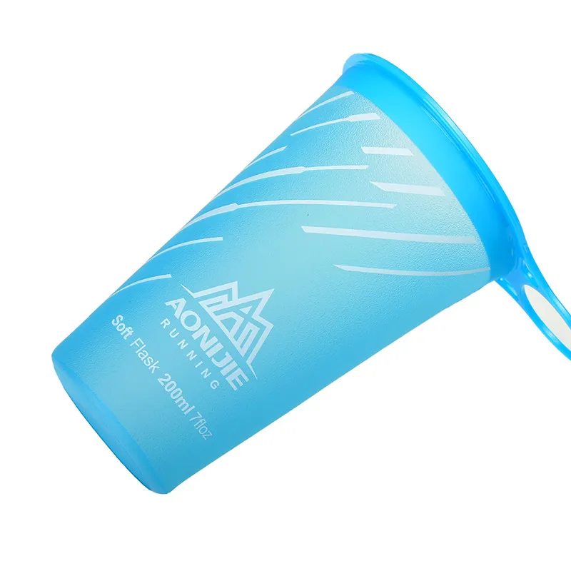 AONIJIE 200 мл Складная ТПУ Спортивная бутылка BPA бесплатно Портативный гидратации воды чашки бутылки для марафона, велоспорта кемпинга бег