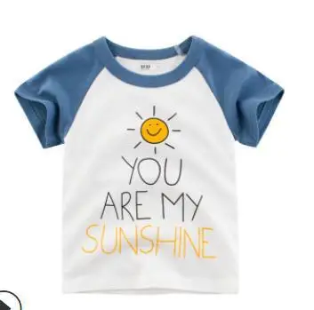 t-shirt 21 Г. Летняя футболка с рисунком динозавра для маленьких мальчиков, детские футболки с изображением Льва для маленьких мальчиков и девочек хлопковые топы с надписями для малышей - Цвет: t-shirt 21