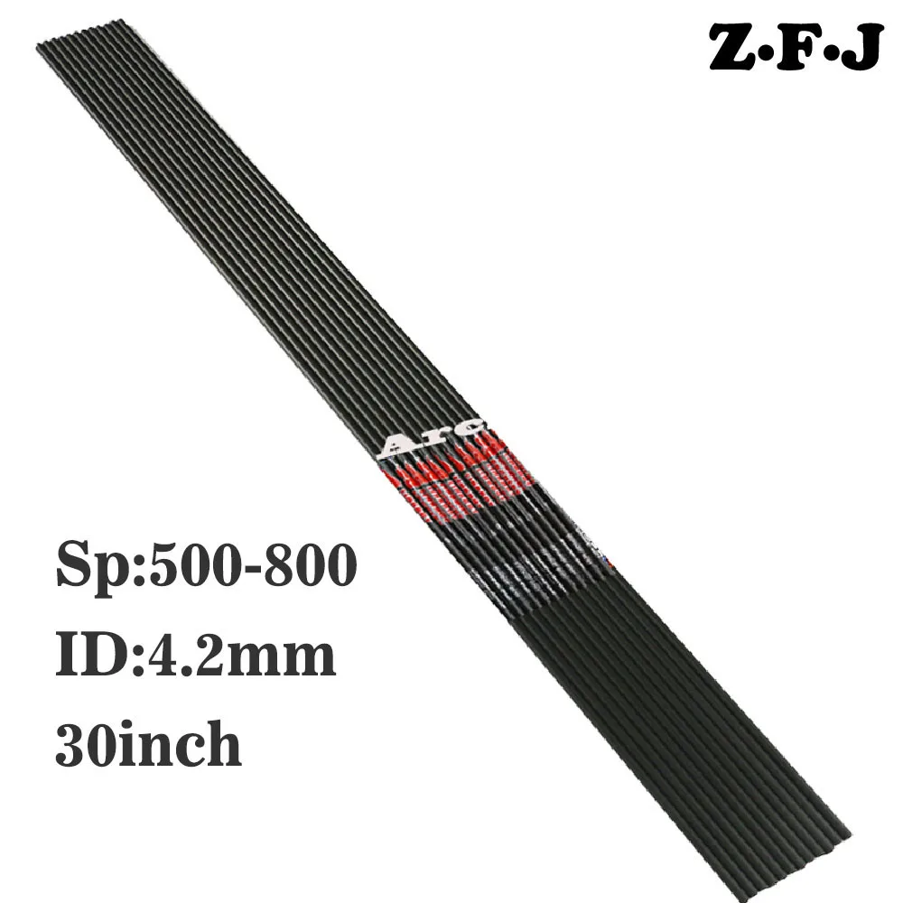 Стрельба из лука 6/12 Linkboy стрела чистого карбона стержень стрелы 500 600 700 800 ID 4 2 мм 30