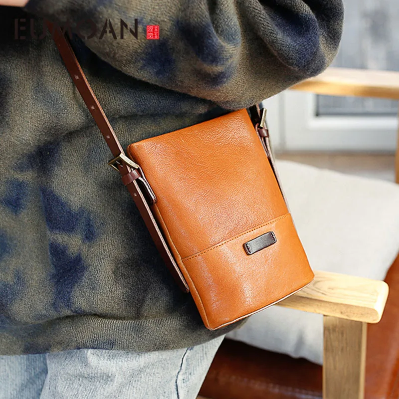 EUMOAN осенне зимний новый оригинальный кожаный мобильный телефон ручной работы