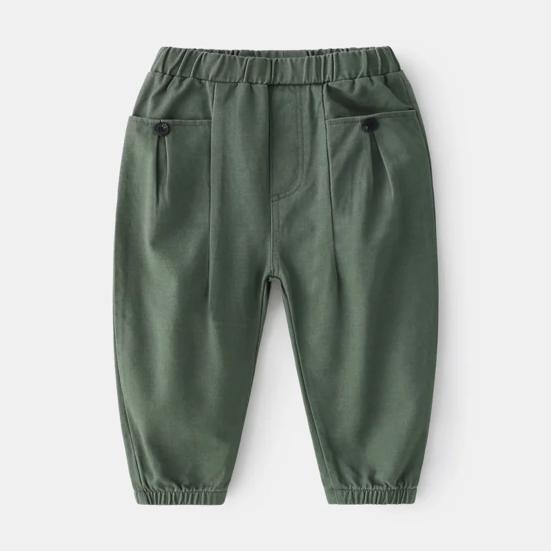 Children's Solid Color Trousers 2021 Autumn Children's Clothing Pants Boys Casual Pants Baby Fashion Pants Fall Clothes for Kids