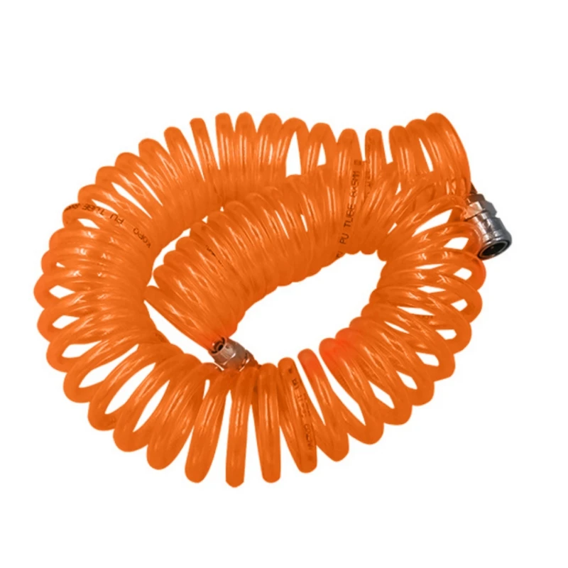 

Spring Tube Pneumatic High Pressure Flexible Recoil Hose PU Resistant Telescopic Hose 6/9/12 Meters