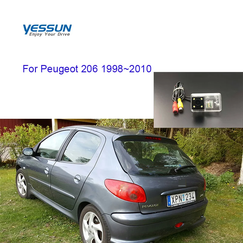 Камера заднего вида Yessun для Peugeot 206 1998 ~ 2010 камера вида/камера номерного