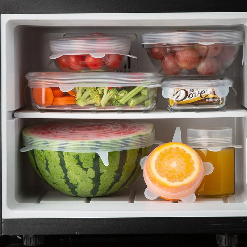 Пищевой силиконовый чехол крышка для консервирования пищевых продуктов