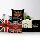 Квадратный чехол для подушки в лондонском стиле, наволочки с британским флагом для солдат, наволочки для дивана, автомобиля, гостиной, кровати, домашний декор
