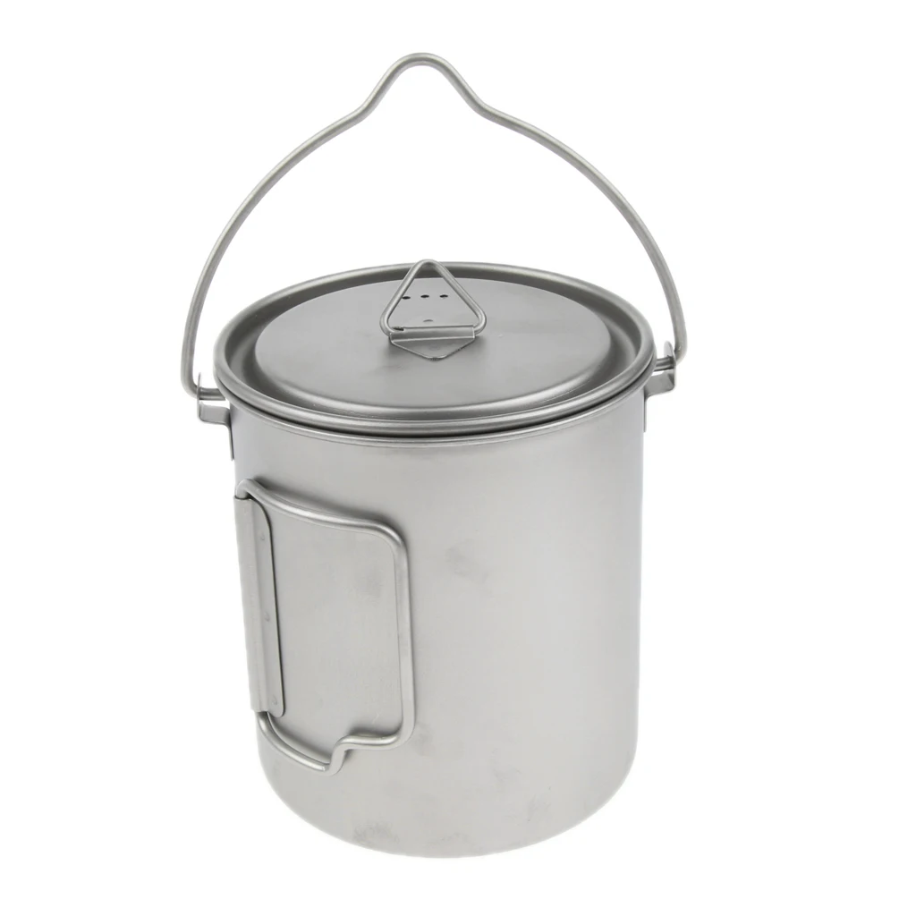 Легкий Титановый горшок для кемпинга с крышкой портативная чашка воды кружка