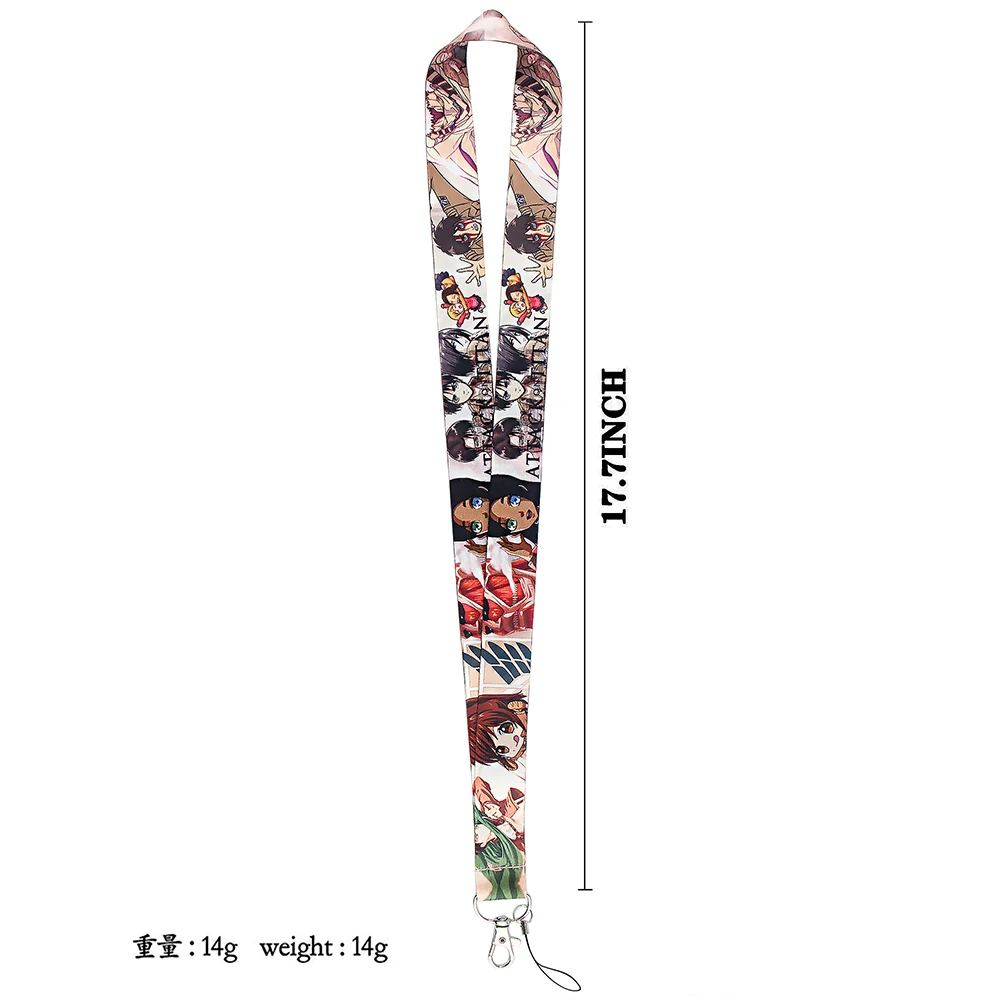 

LX505 Giant Anime Lanyard Neck Strap Rope For Mobile Cell Phone ID Card Badge Holder With Keychain Keyring Cute