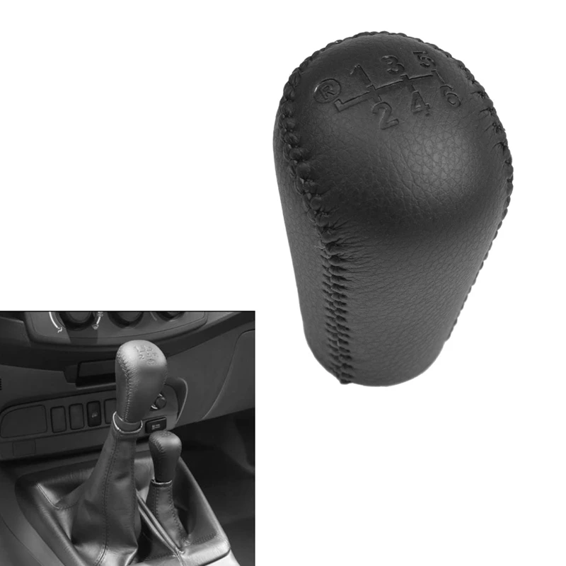 PU Leather Handle Gear Shift Knob Stick for Toyota Hilux MK6 MK7 2004-2014 Manual Transmission Lever | Автомобили и мотоциклы