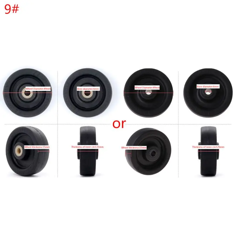 

1PC Luggage Plastic Swivel Wheels Rotation Suitcase Replacement Casters Dropshipping
