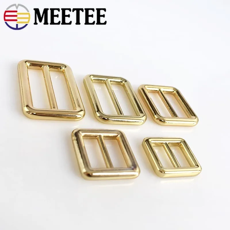Meetee 10/30 шт. 15/20/25/32/38 мм металлическая сумка с регулировкой золотистого цвета
