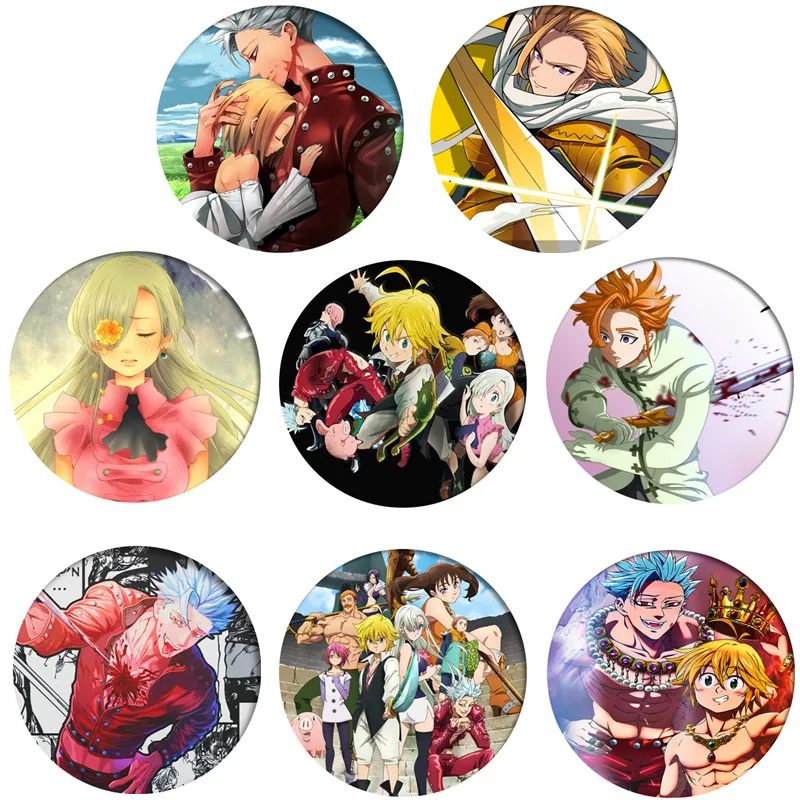 Брошь в стиле аниме Семь смертных грехов значок косплея мелиодас ястреб булавка