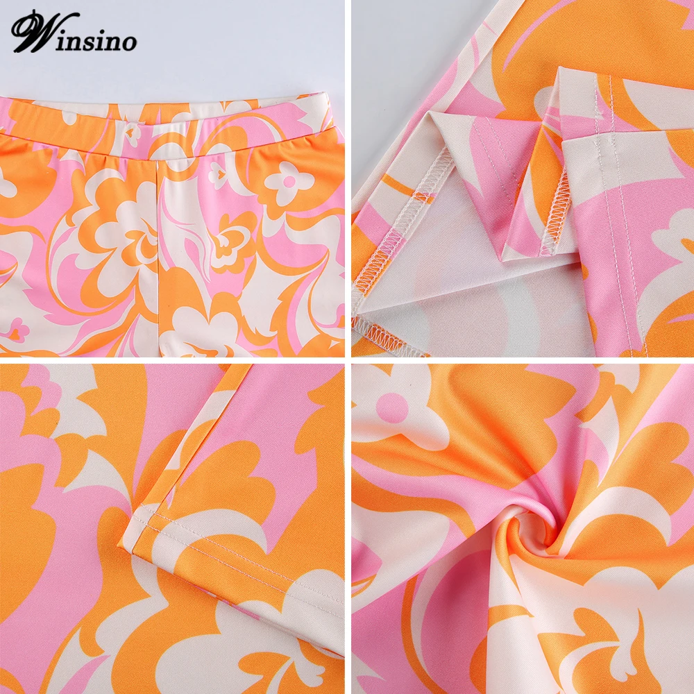 

Print Wide Leg Pants 2021 Y2K Women Fashion Summer Flare High Waist Vintage Casual Orange Oversized Long LooseTie Dye Trousers