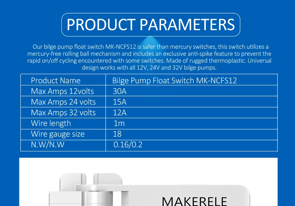 Откачивающий насос 12V 24V стиль 1100GPH 750GPH 500GPH 350GPH внешний вид особая форма высокая пропускная погружной от makerele