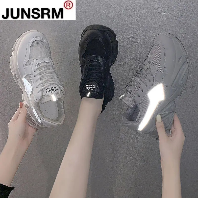 

2021 Spring Autumn New Woman Shoes Fashion Woman Lace-up Platform Casual Shoes Woman Comfortable Sneakers Woman Vulcanized Shoes