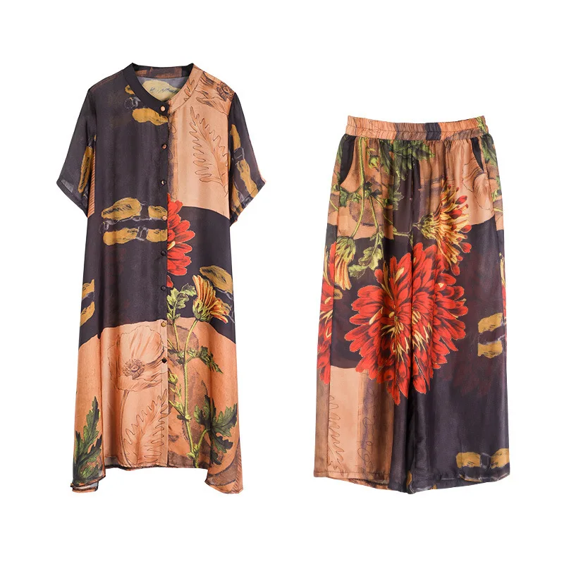 

LANMREM Wide Leg Pants Two Piece Suit Leisure Fashion Loose Slim Wear Casual Women's Summer 2021 New Arrival 2K1619