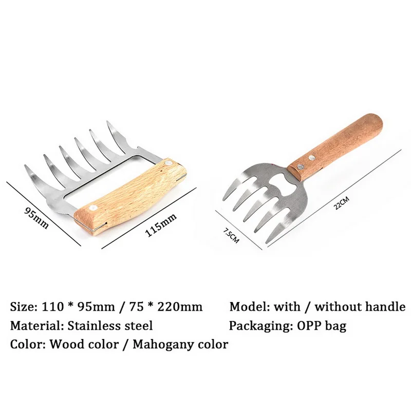 Барбекю вилка Мясо когти вытащил курица Шредер обработчик свинины из