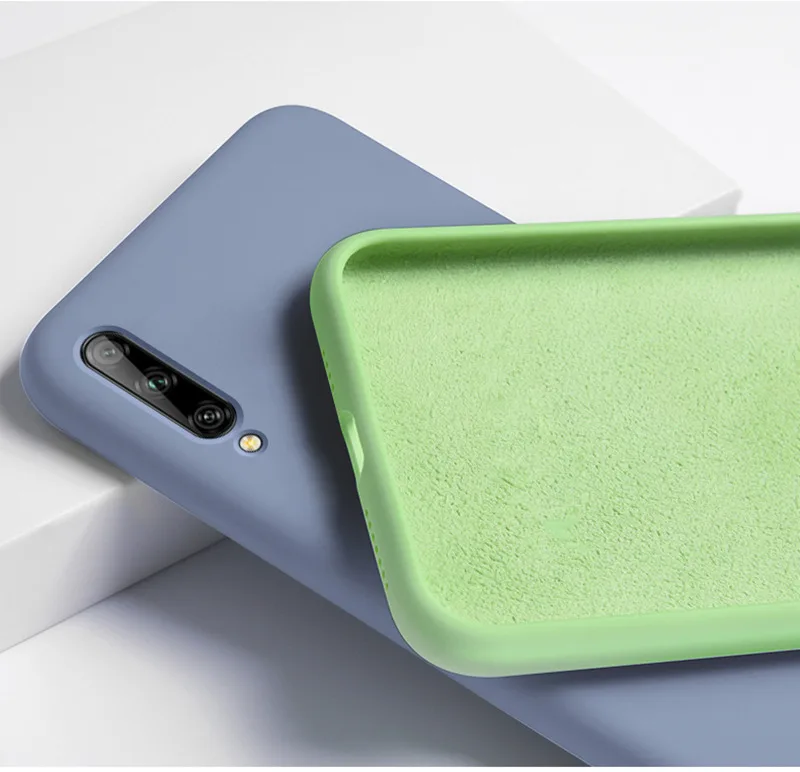 

Liquid Silicone Case For Huawei Honor 9C Case Honor X10 Max Cover Soft Protective Phone Bumper For Huawei Honor X10 9C Funda
