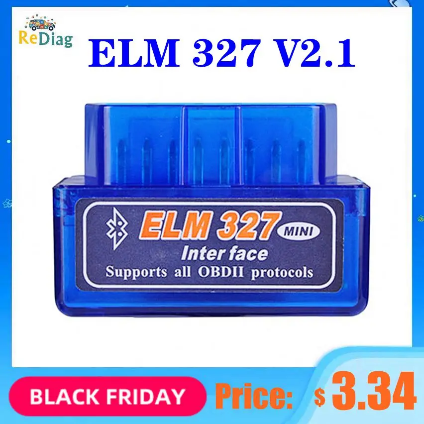 HOT MINI OBD2 ELM327 V2.1 Bluetooth Car Diagnostic Tool For Android /Symbian V2.1 OBD2 Scanner For OBD-2 OBDII Protocol
