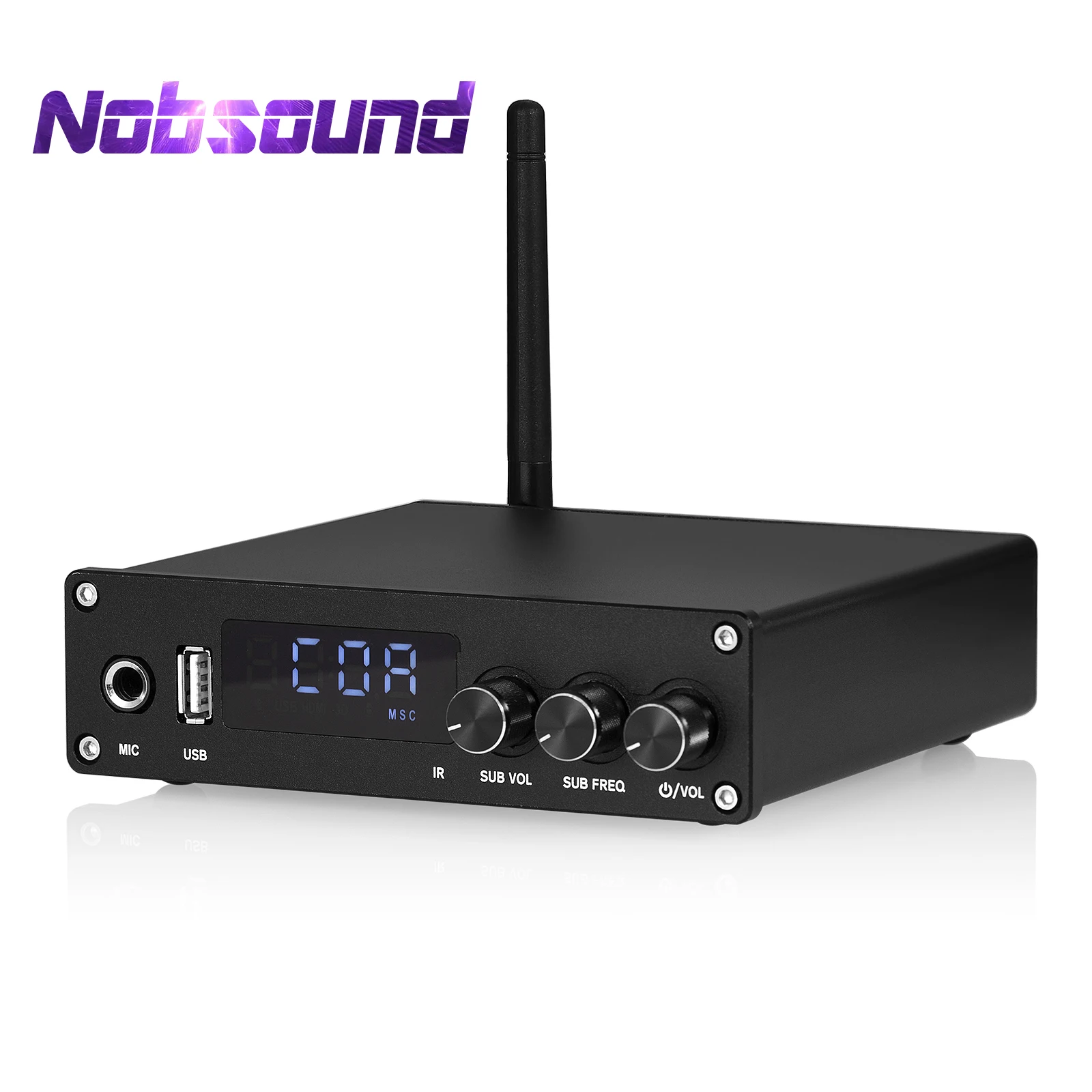 Цифровой усилитель Nobsound HiFi 2 1 каналов Bluetooth 5 0 приемник HDMI/COAX/OPT аудио микрофон