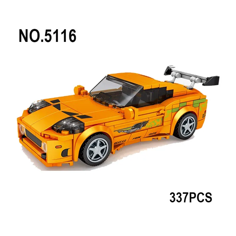 

Sports Cars Blocks Children Toys Car Educational Boys Gift Set City Vehicle Building Blocks Race Car