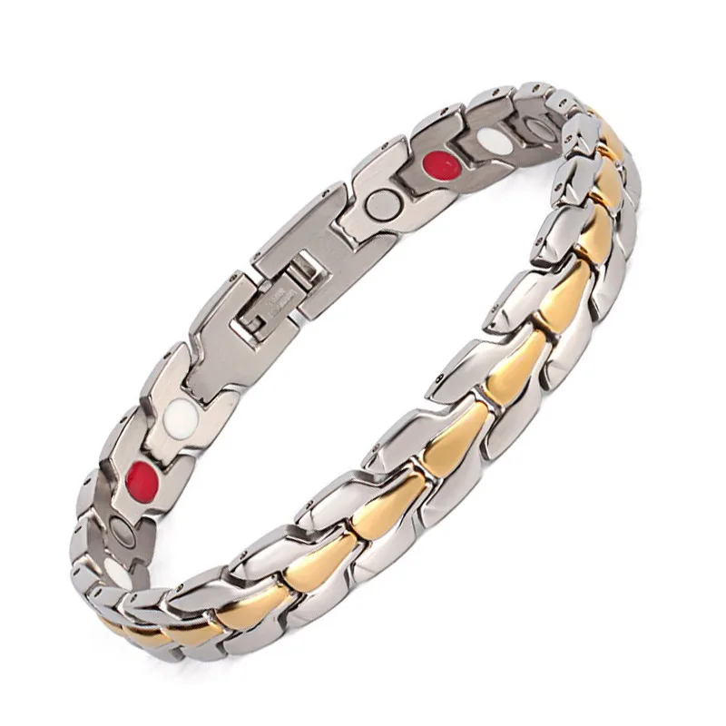Браслет из нержавеющей стали мужской браслет с золотым/серебряным покрытием